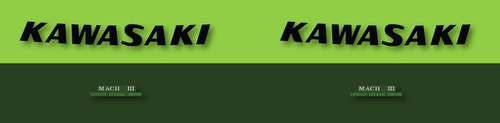 Kawasaki 500 h1e decals - kawasaki,